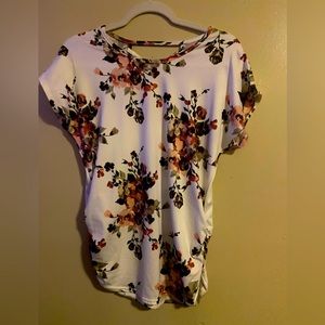 Duetime maternity blouse floral
